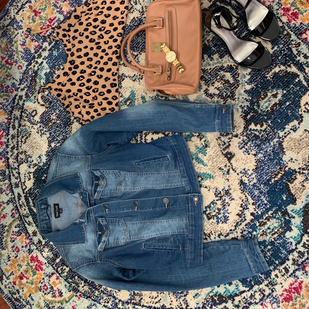 NEW LOOK jean jacket womens size medium